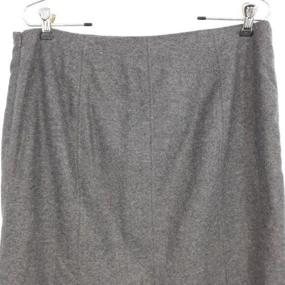 Tommy Hilfiger Y2K Parochial School Girl Wool Pleated Trumpet Skirt Gray Sz 12 - Picture 7 of 10